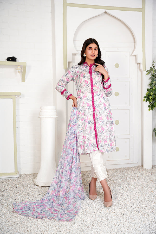 2 PIECE PRINTED LAWN SUIT